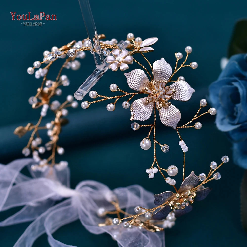 Wedding Dress Belt Sash for Woman Bridal Bridesmaid Floral Belt