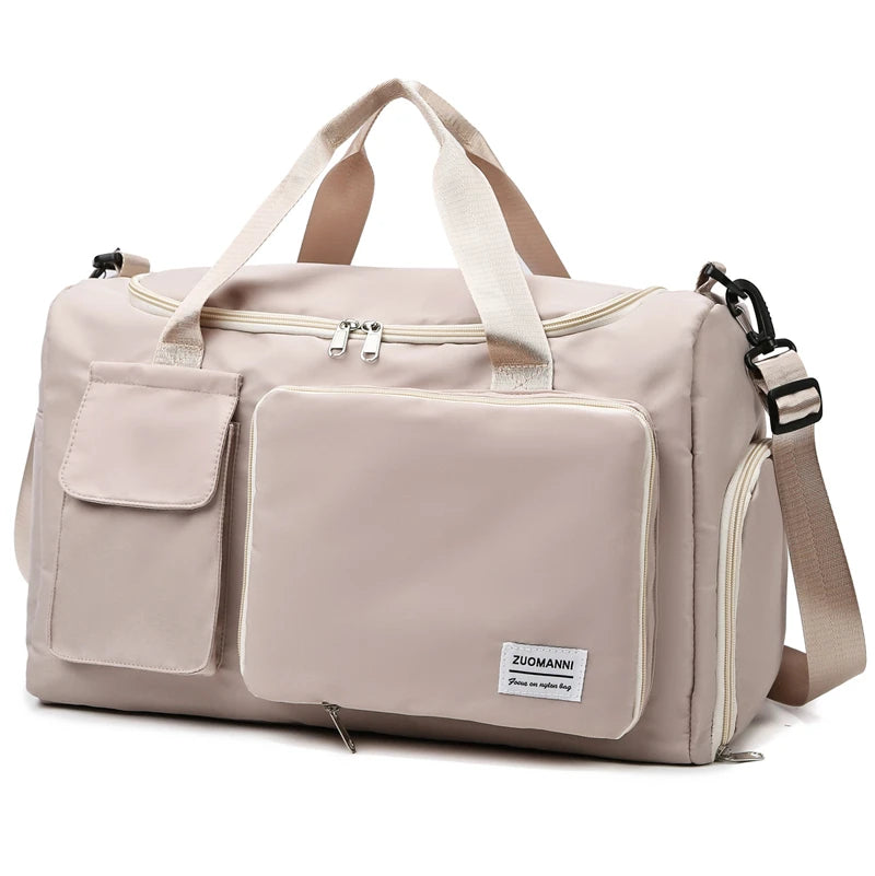 Carry On Travel Bag Large Capacity Bag with Compartment Sports Fitness Bags for Women