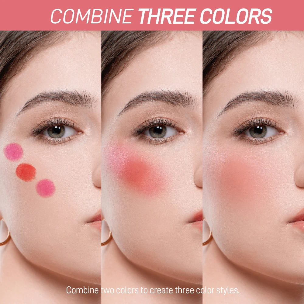 Makeup Multi-Stick 3-in-1 Lipstick Eye Cheek Smooth Light Longwear Cream