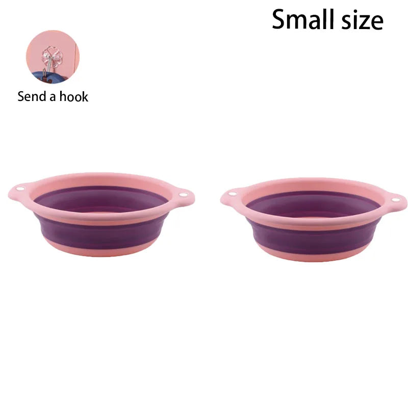 1-4PCS Foldable Travel Laundry Foot Washing Plastic Basin