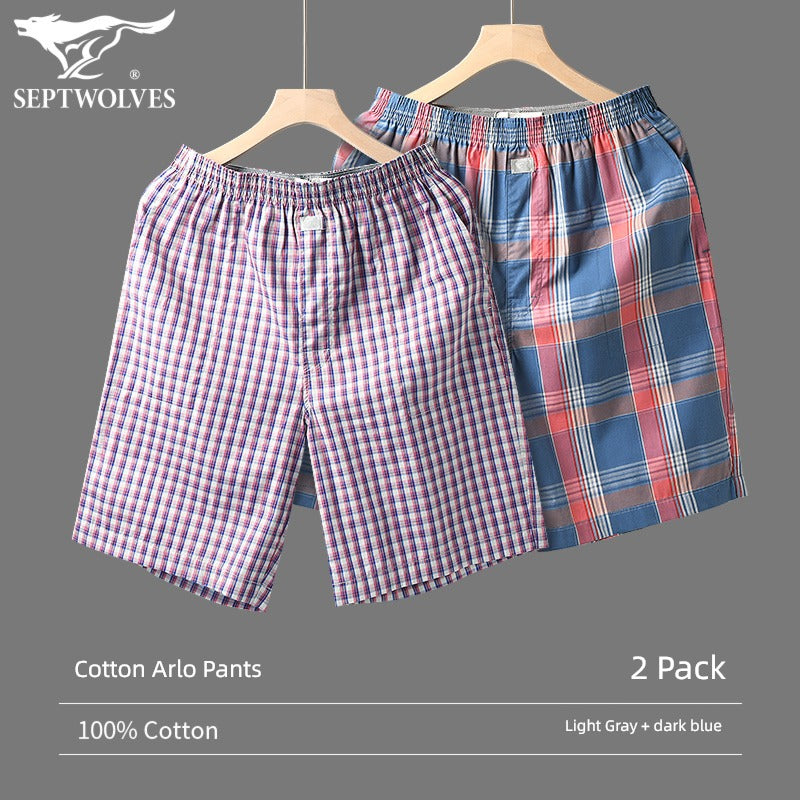 SEPTWOLVES Cotton Large Size Household Underwear Sports Men