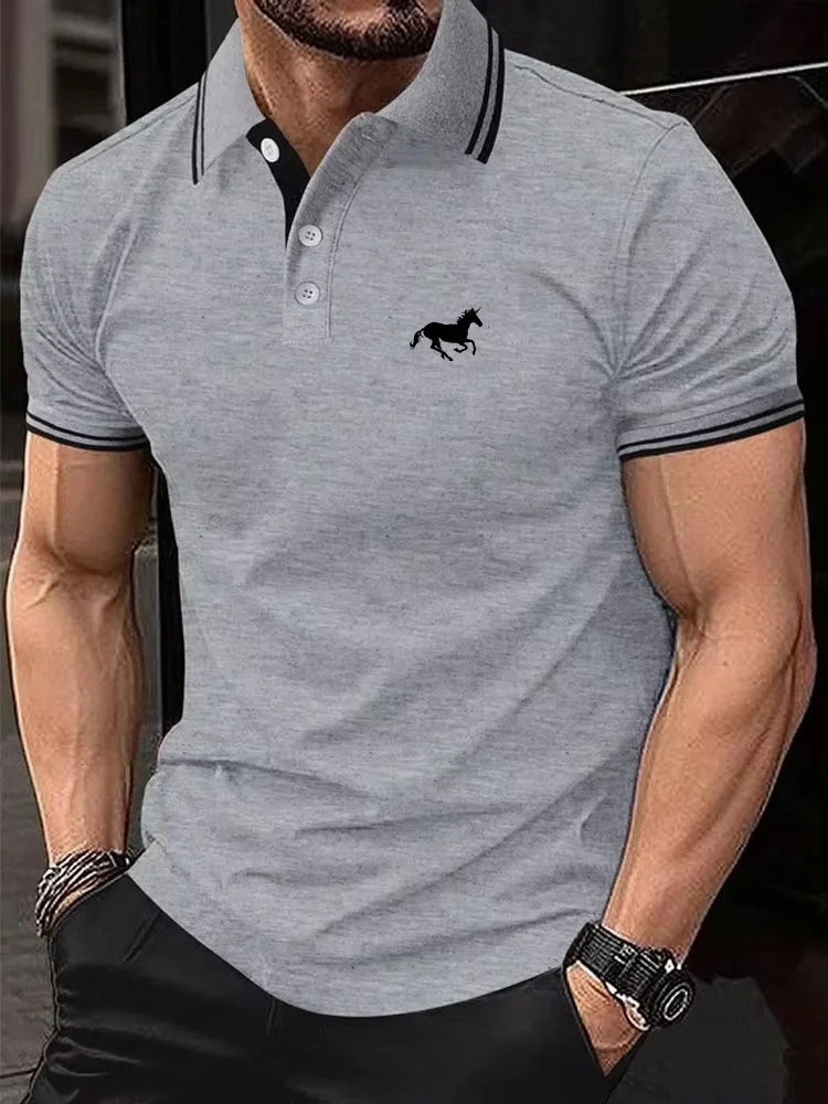 Men's Classic Short Sleeved Polo T-Shirt