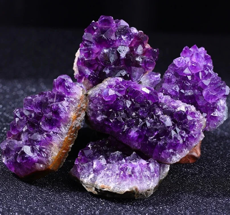 10-40g 1PC Amethyst Geode Natural Crystal Quartz Stone Mineral Decorative Irregular Shape Raw Stone Home Decor