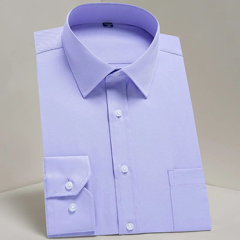 Men's Classic Long Sleeve Standard-fit Dress Shirts
