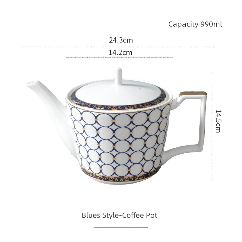 Exquisite Luxury Ceramic British Bone China Coffee Cups and Saucer