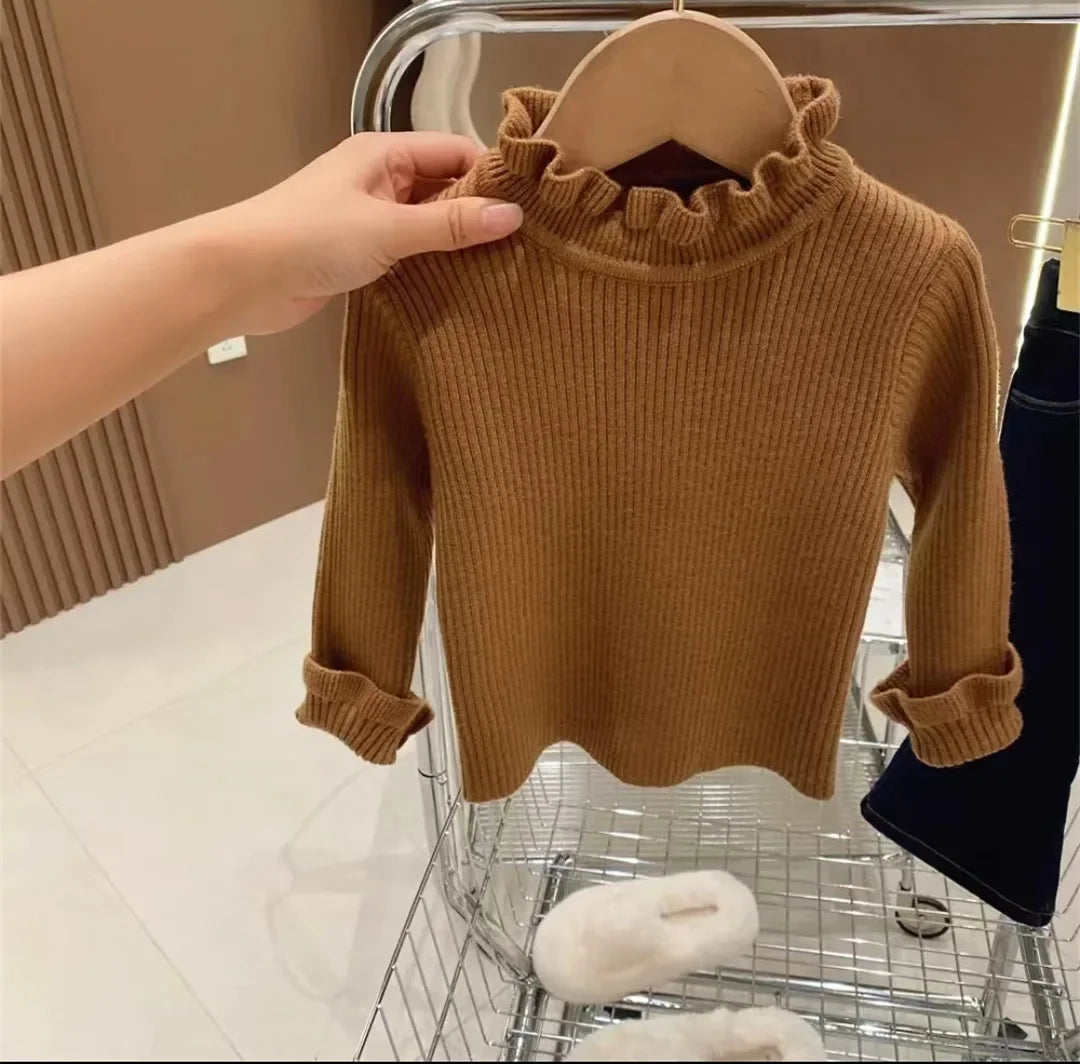 Newborn or Toddler Knit Cotton Sweater Long Sleeve