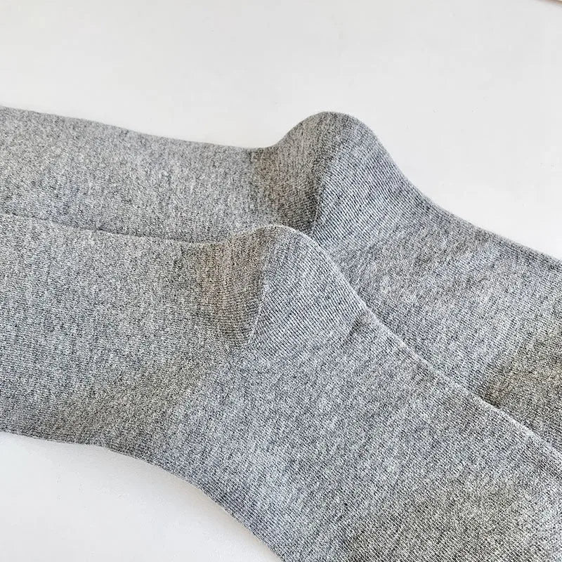 Women Stockings College Style Knitted Cotton Knee Socks