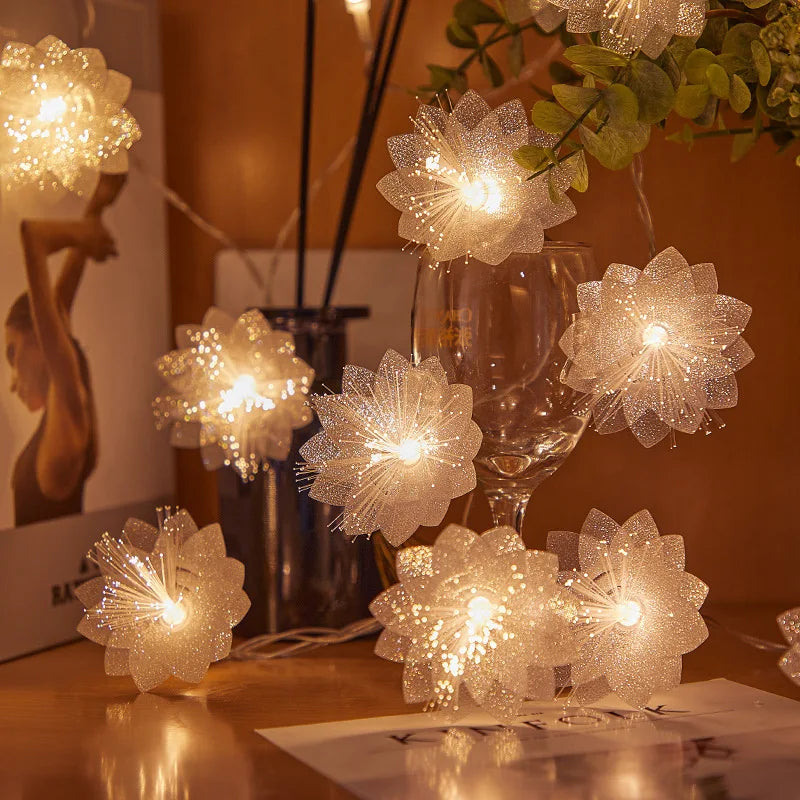 2/3M LED Fiber Optic Fairy Light Battery Powered Garland