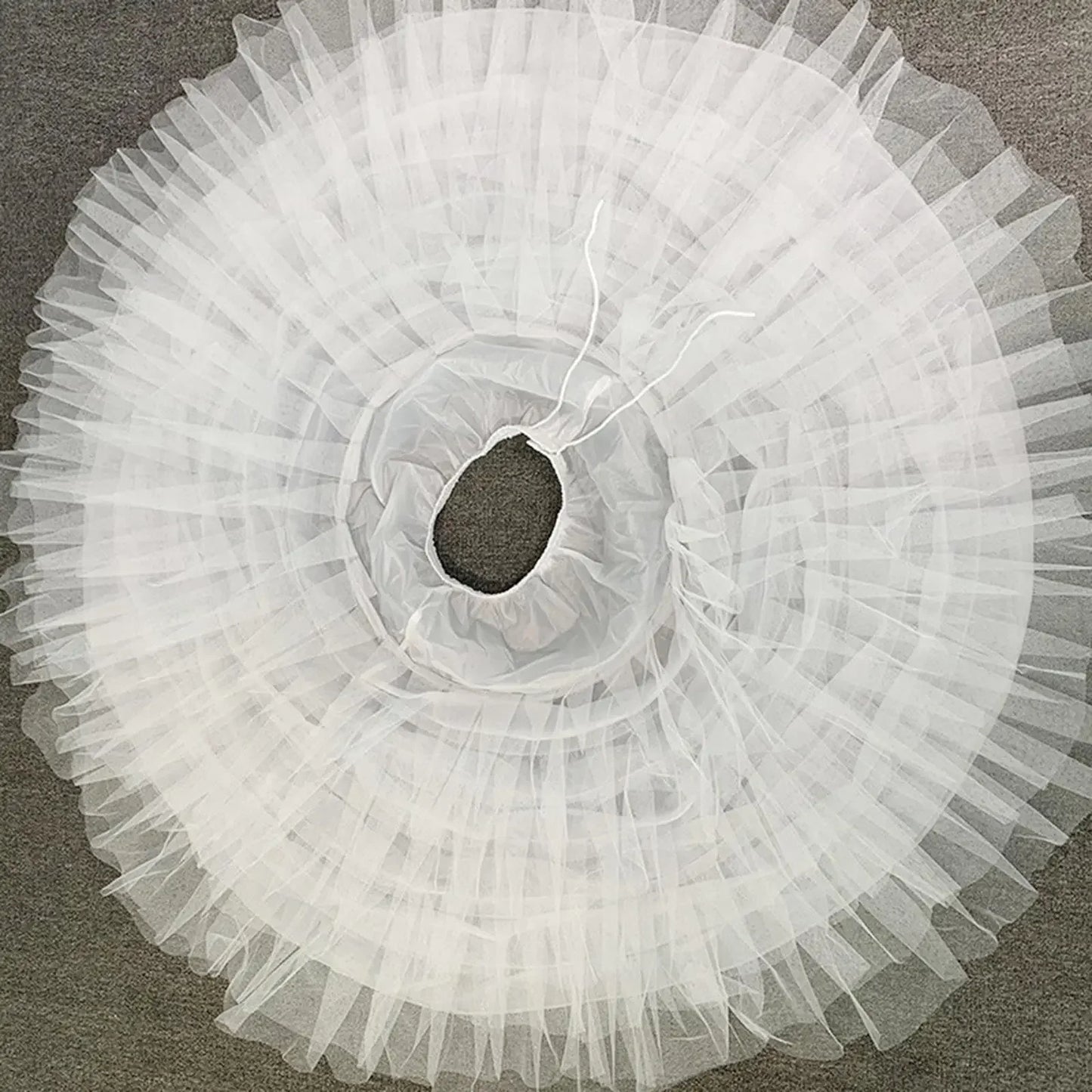 Women 6 Hoop 6 Layered Petticoat White A-line Floor-Length Underskirt for Bridal Wedding Dress Ball Gown