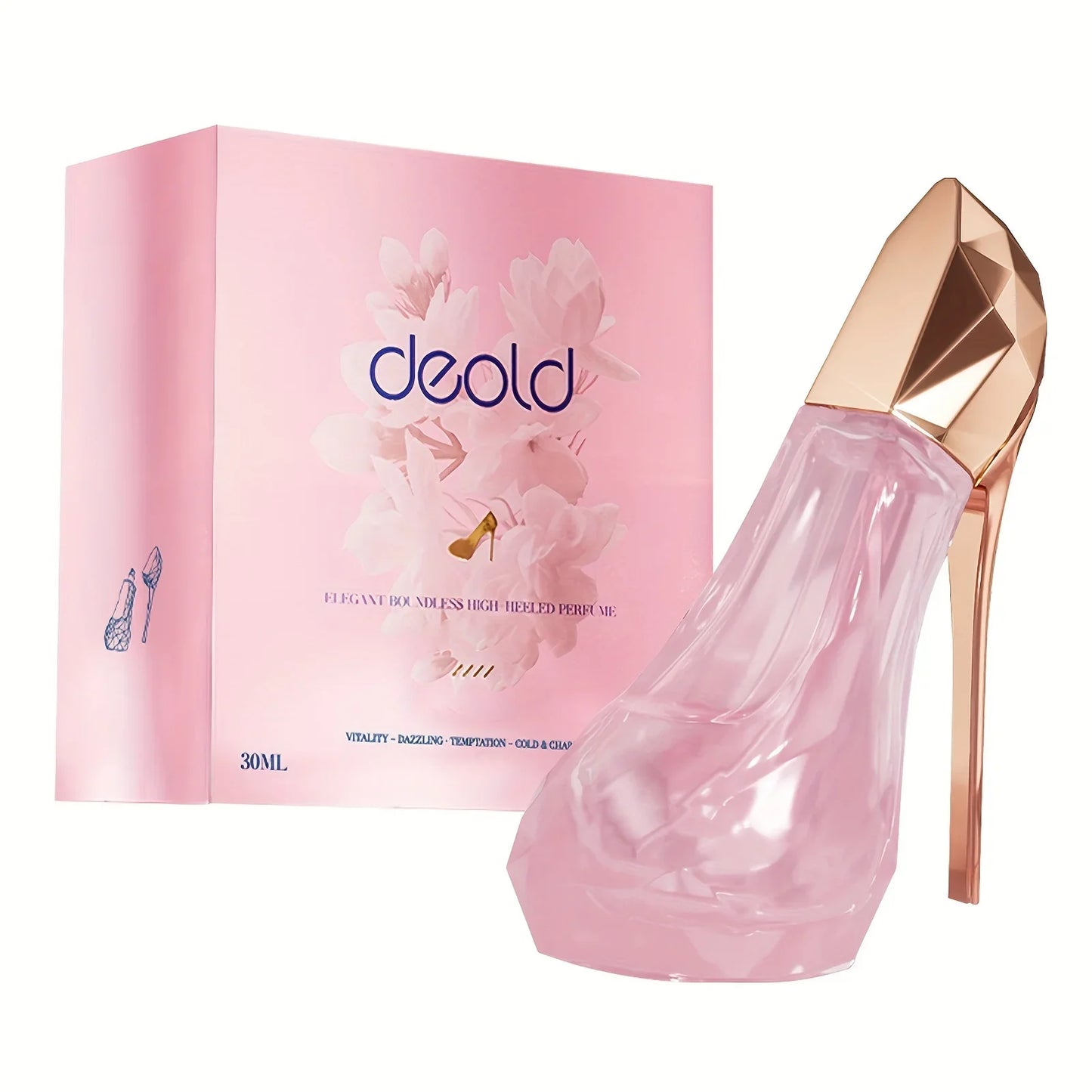 High Heel Women Styling Perfume Spray Pink Natural Fragrance 30ML
