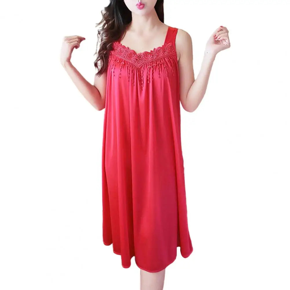 Women Summer Pajama Night Dress Comfortable Gown