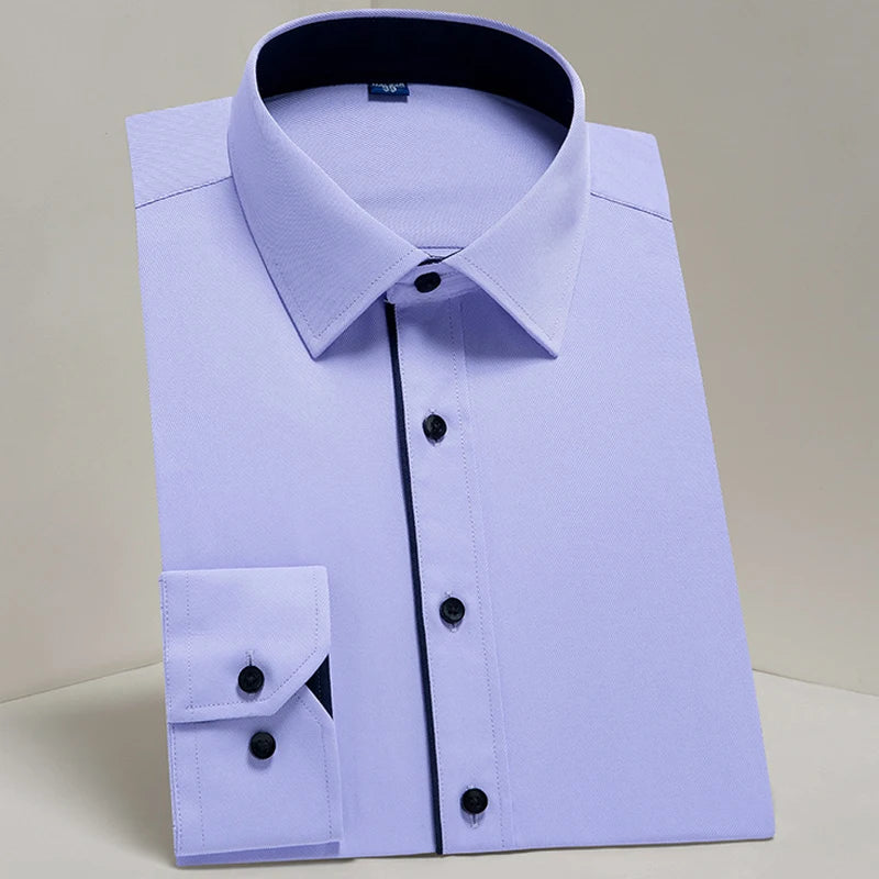 Men's Classic Long Sleeve Standard-fit Dress Shirts