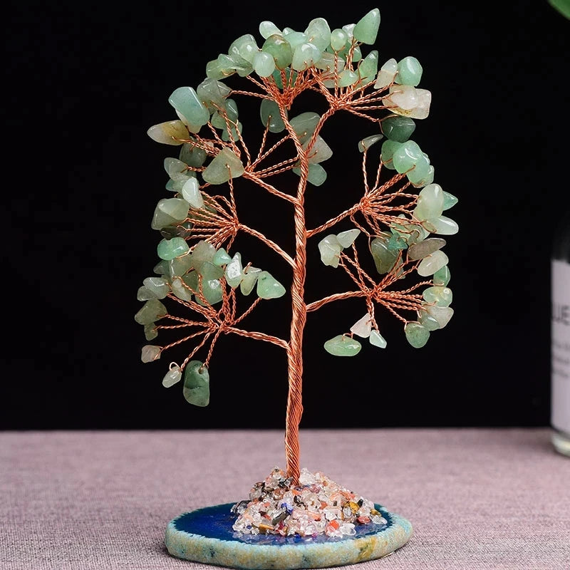 Mini Natural Crystal Stone Tree for Prosperity