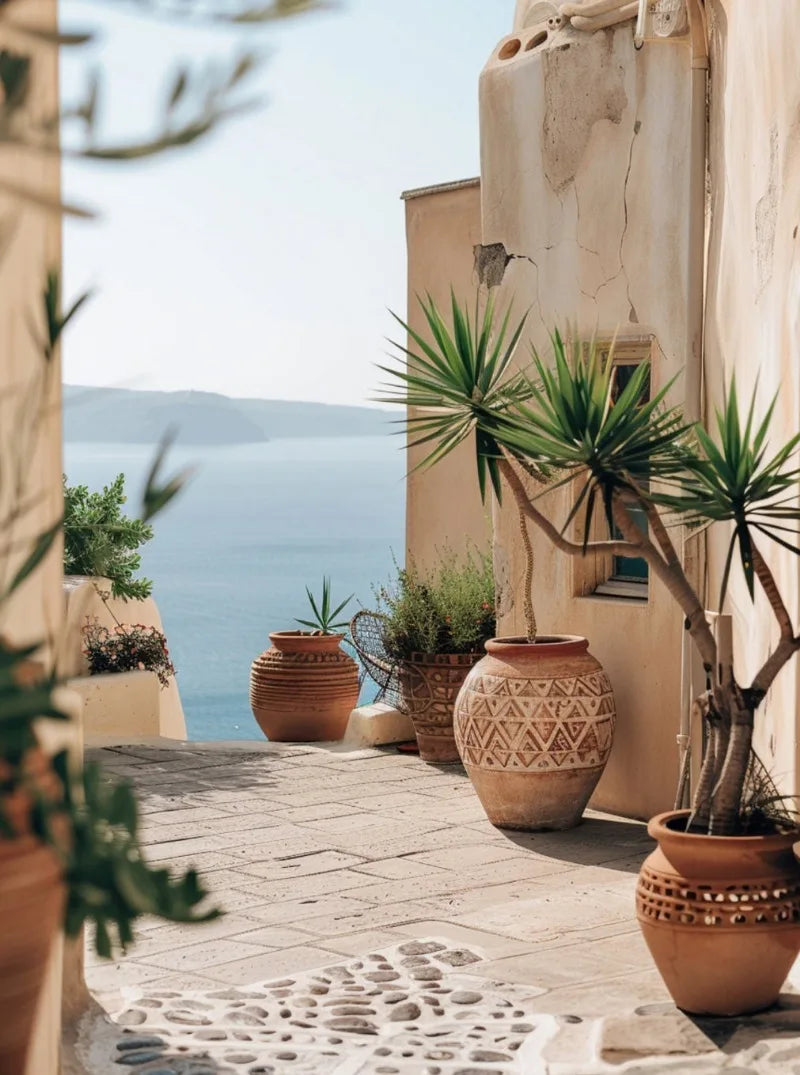 Santorini Modern Landscape Posters Prints Canvas