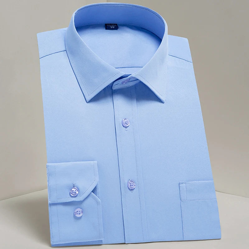 Men's Classic Long Sleeve Standard-fit Dress Shirts