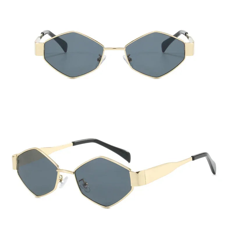 Fashion Hexagon Sunglasses Women Luxury Brand Design Unique Polygon Sun Glasses