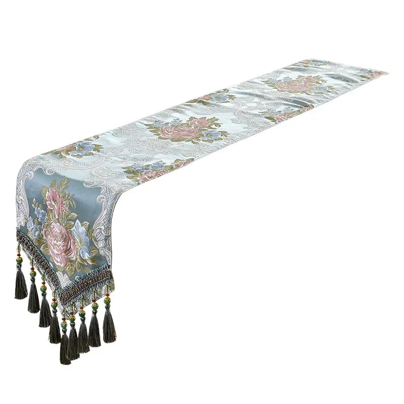 European Luxury Table Runner Multi Tassel Pendant Retro Decor