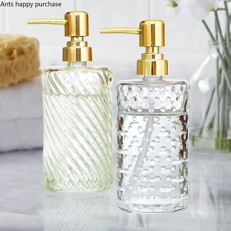Transparent Bathroom Accessories Soap Bottle Dispenser