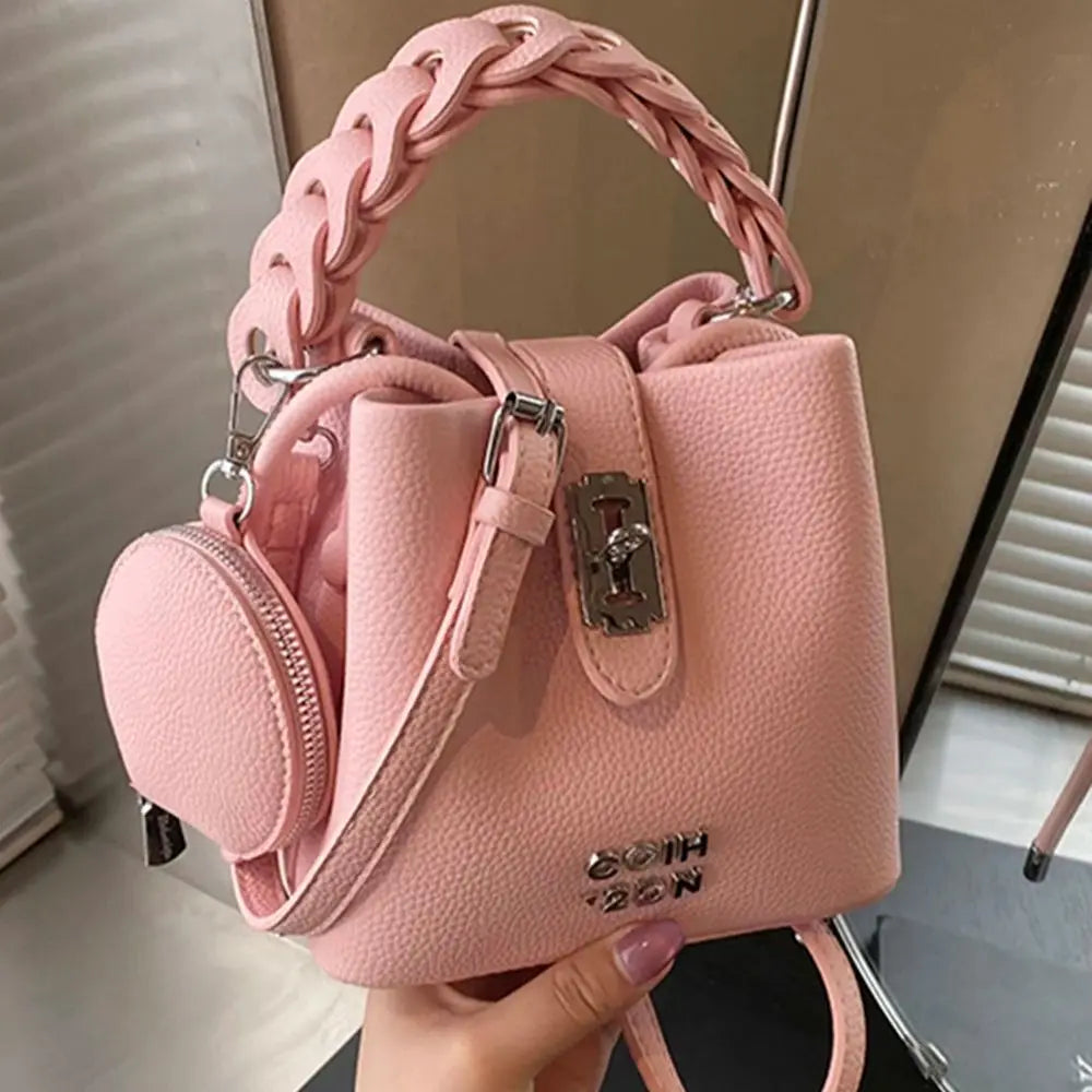 Bucket Bag for Women Single Shoulder Crossbody Bag Soft Pu