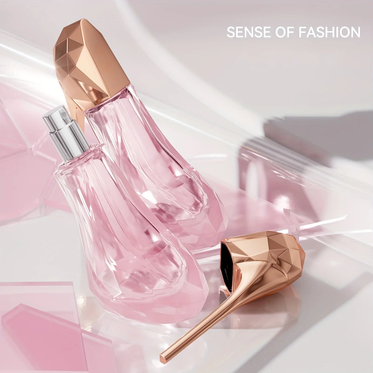 High Heel Women Styling Perfume Spray Pink Natural Fragrance 30ML