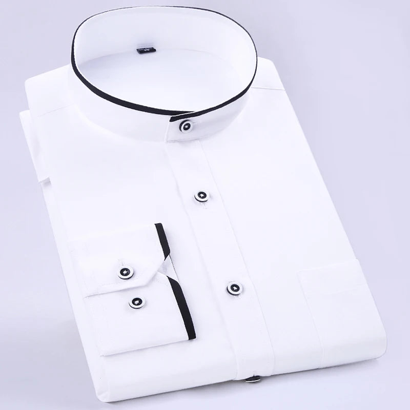 Men's Classic Long Sleeve Standard-fit Dress Shirts