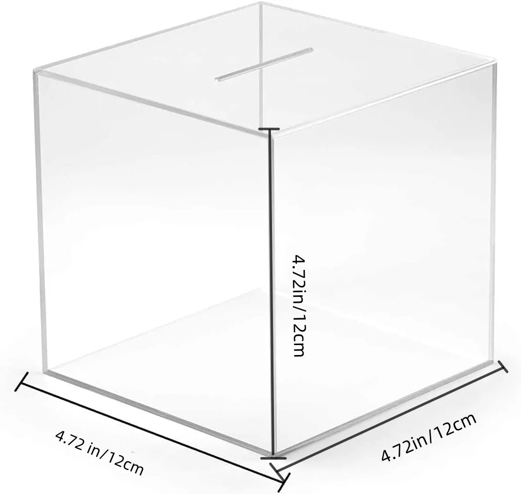 Piggy Banks for Adults Clear Acrylic Money Saving Bank Break to Open