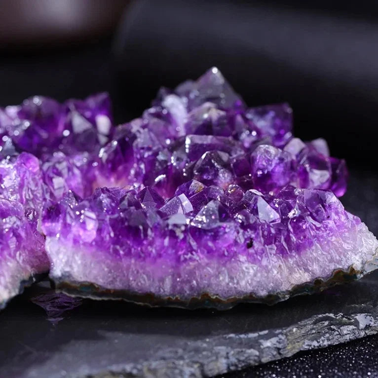 10-40g 1PC Amethyst Geode Natural Crystal Quartz Stone Mineral Decorative Irregular Shape Raw Stone Home Decor
