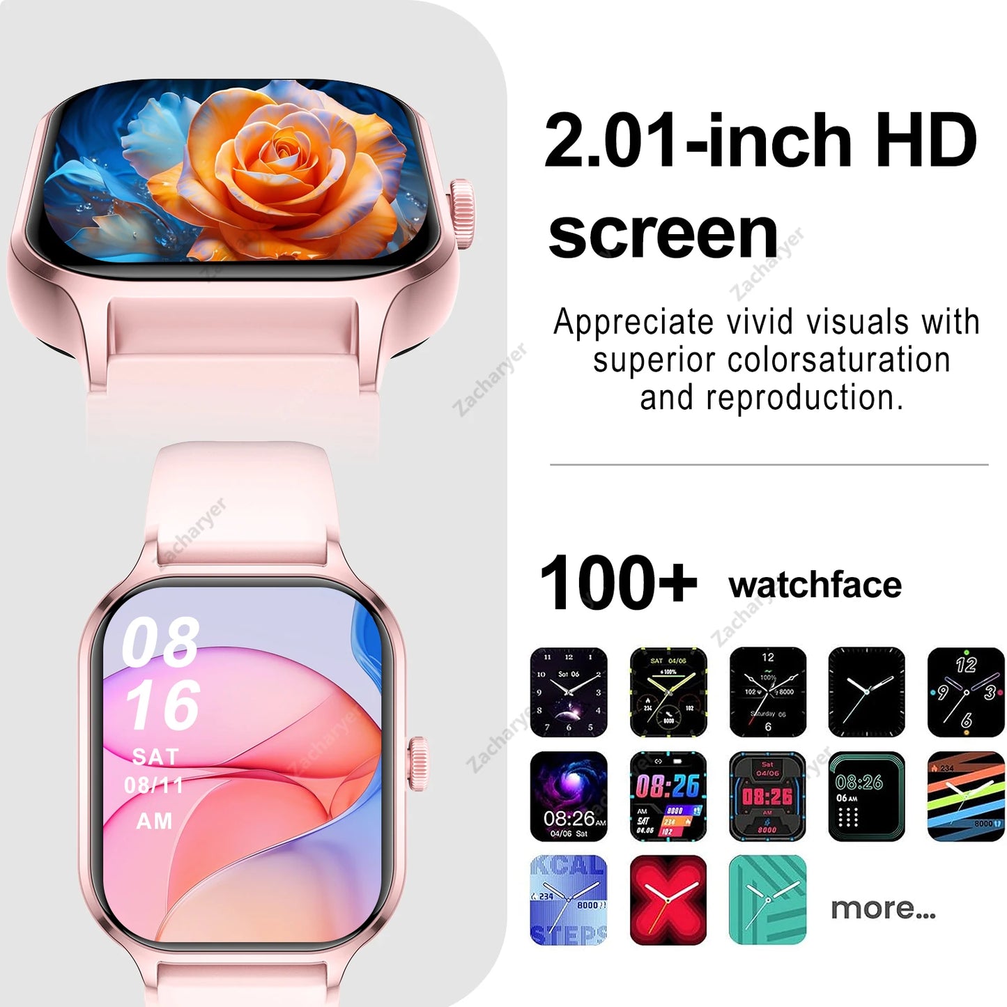 Smart watch full touch screen, sports watch.