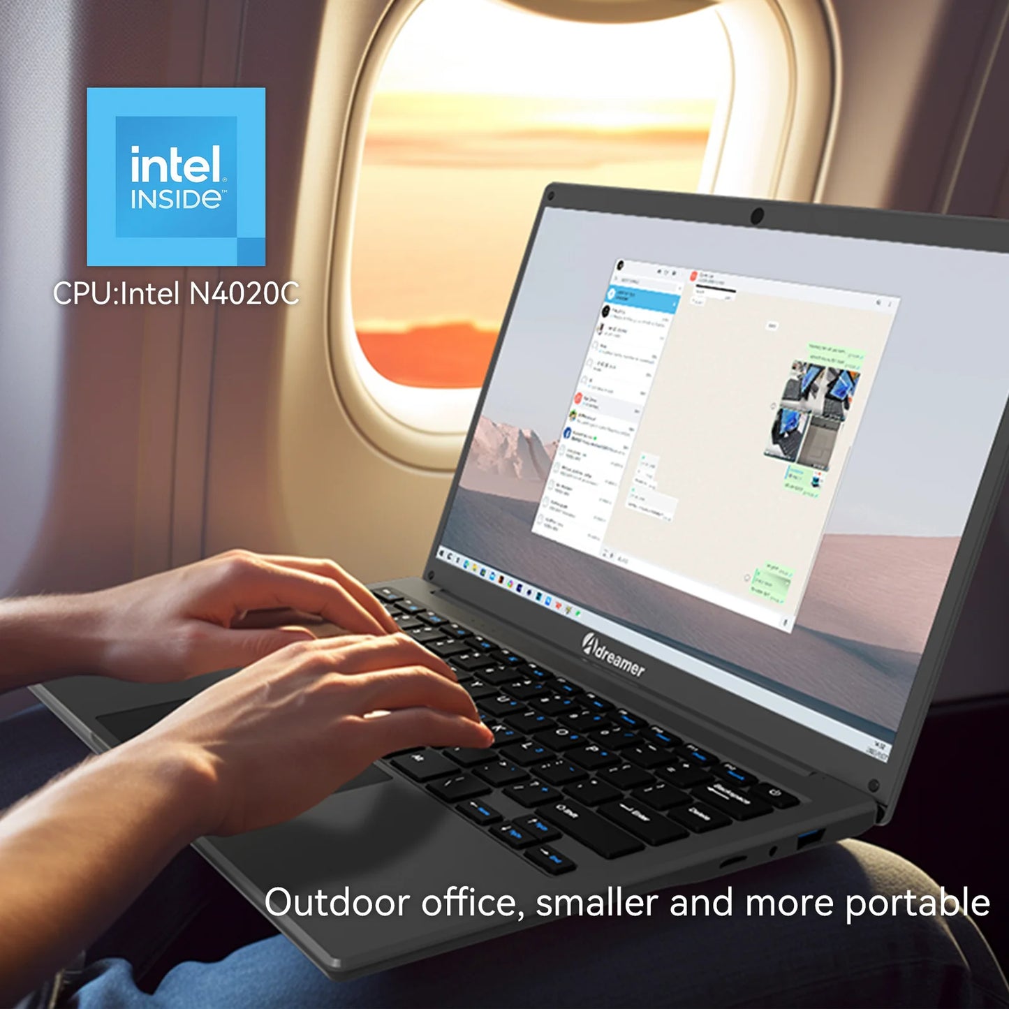 Adreamer Laptop 13.3 Inch Portable Laptops With Intel CPU 2.5K FHD IPS 8GB 1T SSD 2.5K FHD Display Notebook