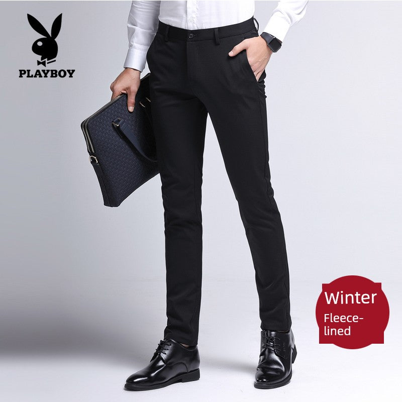 Brand Summer Slim-Fit Casual Suit Pants
