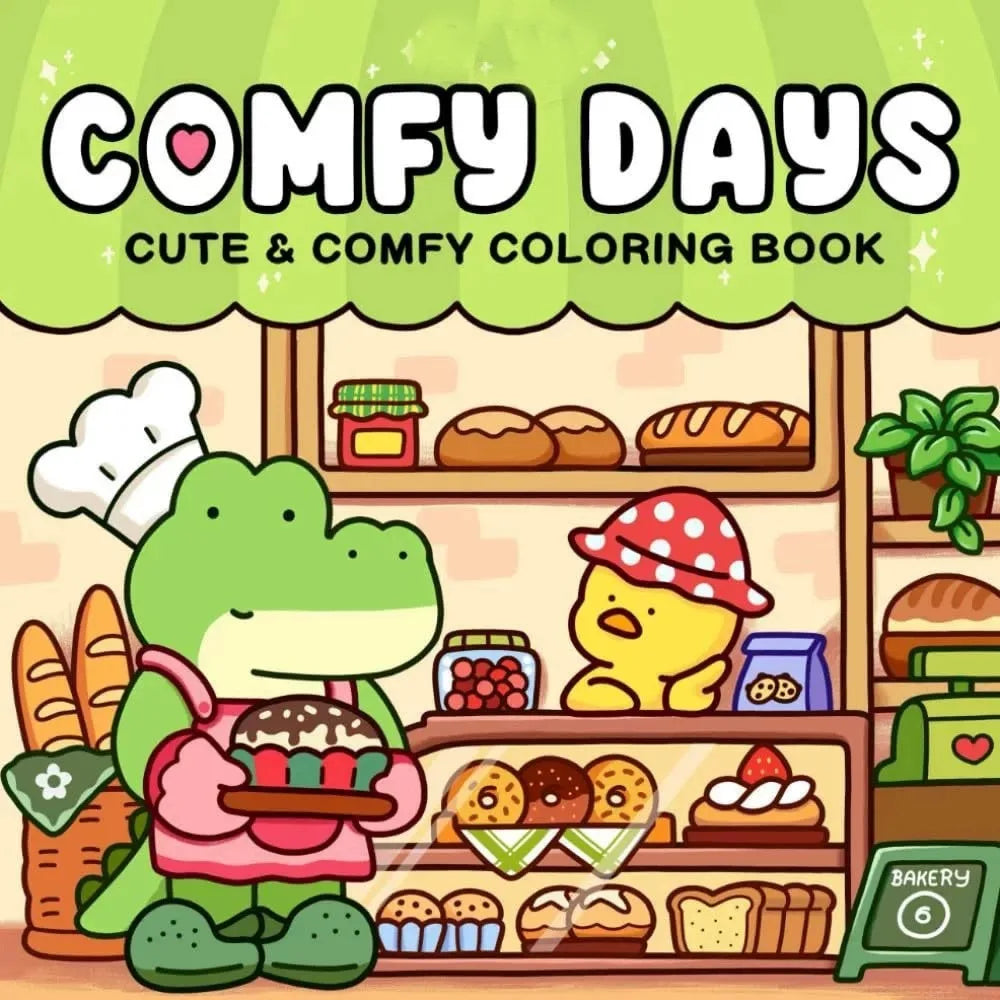 Froggy Days Cartoon Coloring Book Fuzzy Tales Early Education Graffiti Copy Sketch Book Stationery Charming Frog