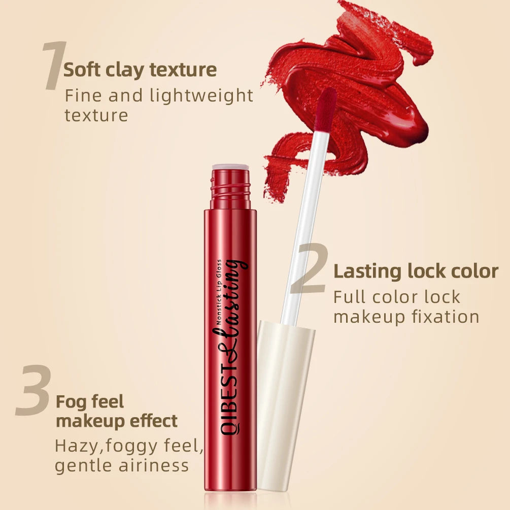 Matte Liquid Lipstick Waterproof Long Lasting Lip Gloss Velvet Mate Nude Red