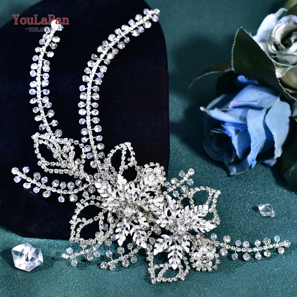Wedding Hair Accessories Rhinestone Tiara Bridal Headdress Pageant Crown Hair Clip