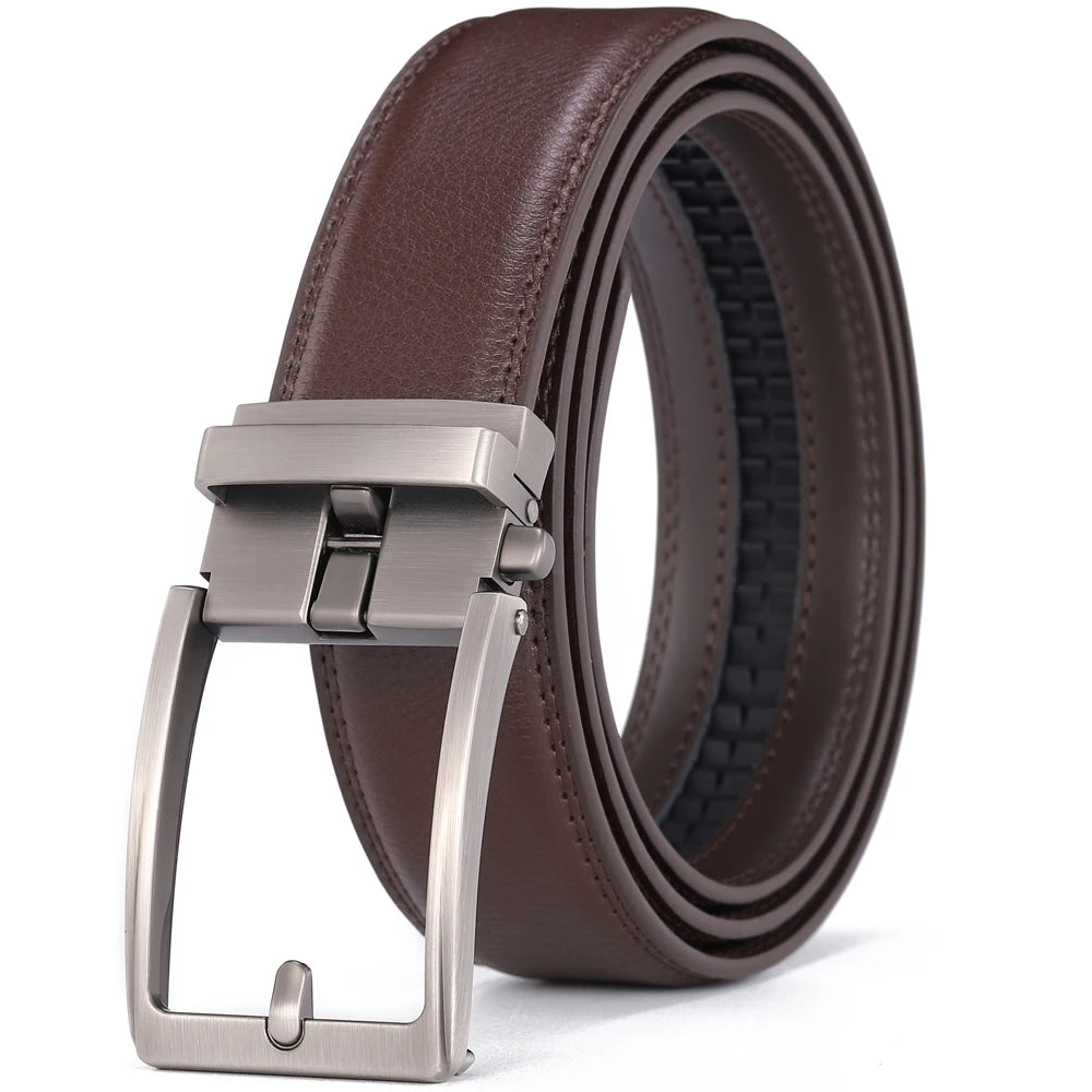 Men Luxury Buckle Genuine Leather Belt