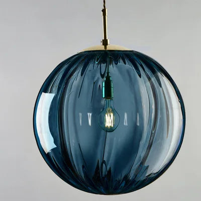 Modern Color Led Pendant Light Glass Ball Kitchen Fixtures