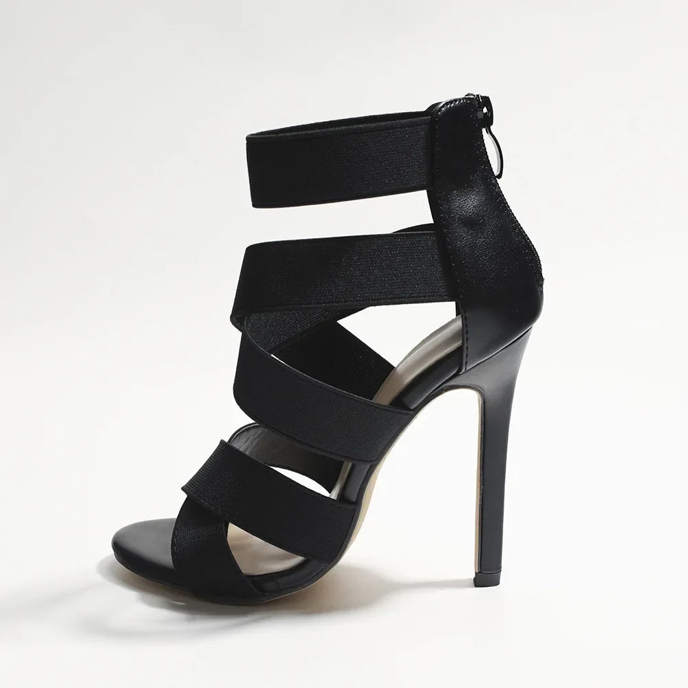 Open Toes Gladiator Women Shoes High Heel Pumps