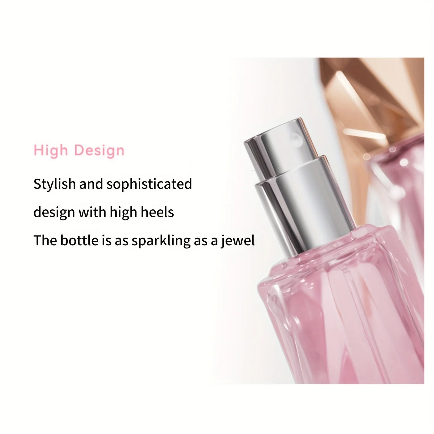 High Heel Women Styling Perfume Spray Pink Natural Fragrance 30ML