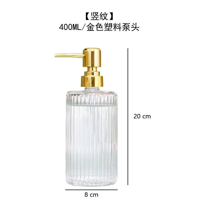 Transparent Bathroom Accessories Soap Bottle Dispenser