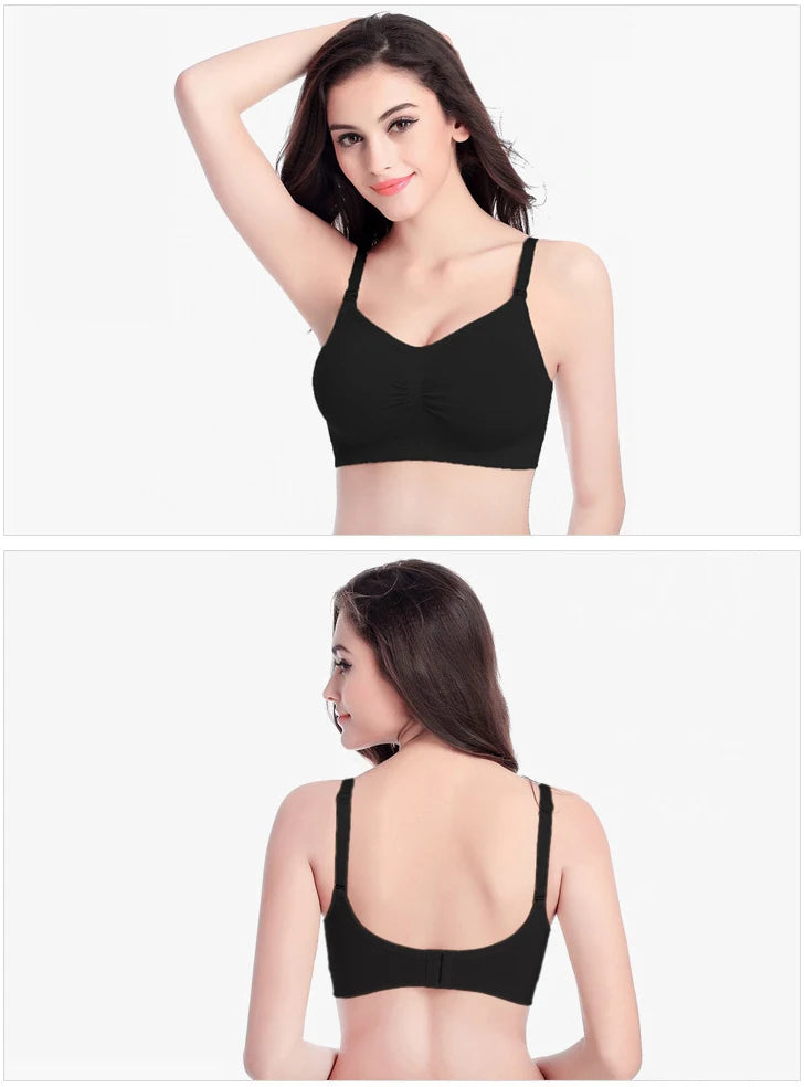 Breastfeeding Maternity Nursing Bra for Feeding Nursing Wirefree Breathable Bra