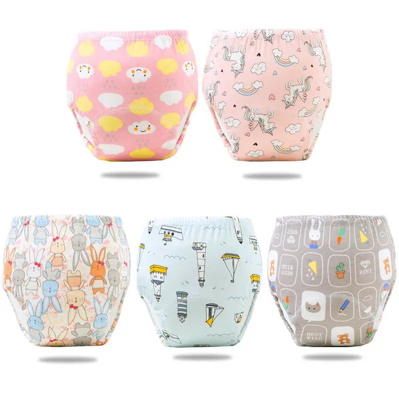 Reusable Infant Ecological Baby Diaper Training Pants Waterproof Washable Breathable Cotton Baby Underwear