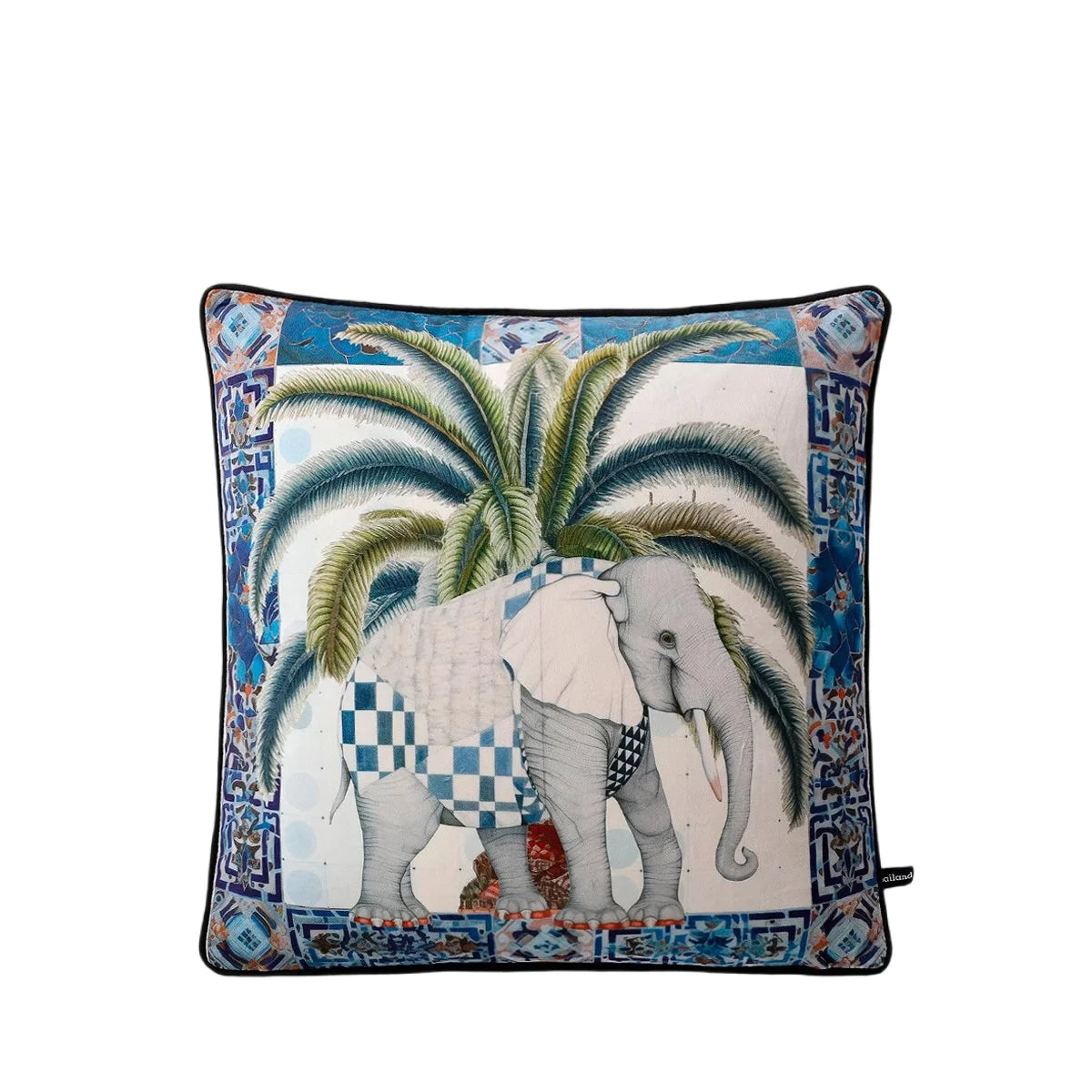 Tiger Home Cushion Velvet Cover Cheetah With Ginger Jar Decorative Pillow Case
