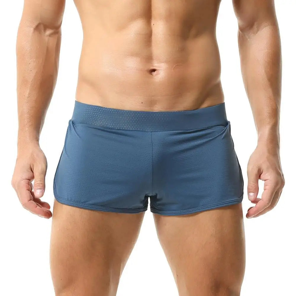 Men's Loose Sleepwear Shorts Mesh Breathable Pajamas Shorts
