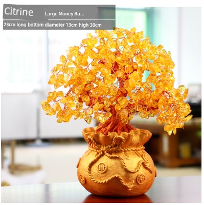 Citrine Fortune Money Tree Decoration