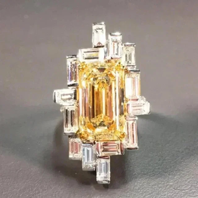 Gorgeous Exquisite High-end Women Crystal Zircon Rings