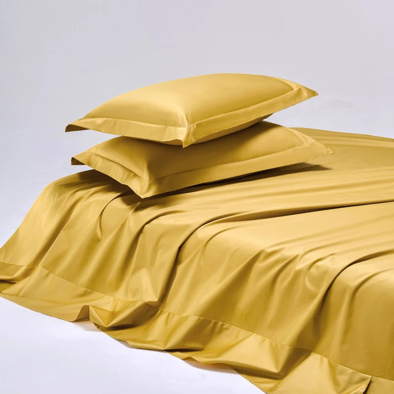 100% Egyptian Cotton Bed Sheet Set 1000TC Size Single, Double & Queen