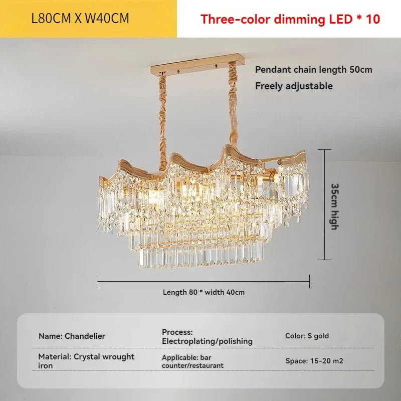 Luxury Stairs Large Crystal Hanging Lamp Chandeliers