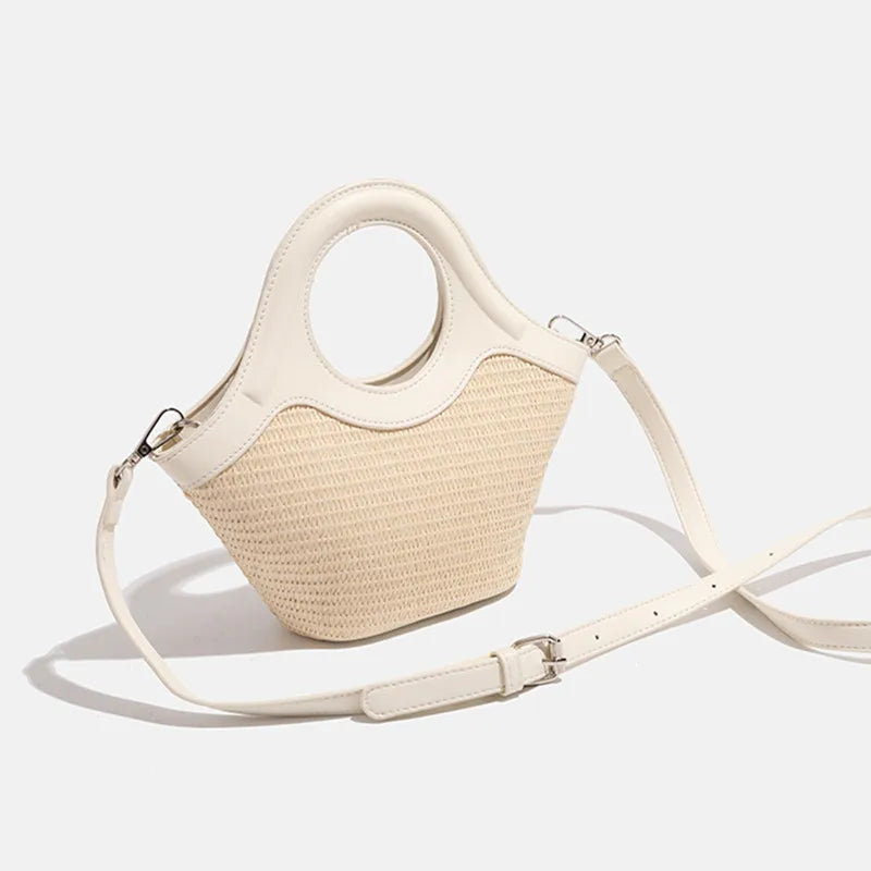 Luxury Design Women Handmade Rattan Totes Shoulder Bag