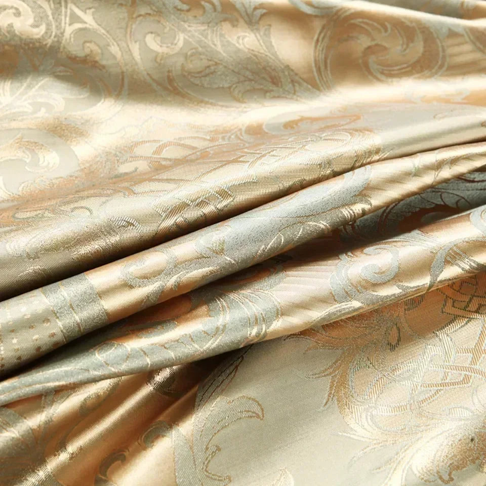 High End Jacquard Luxury European Duvet Cover Set Satin
