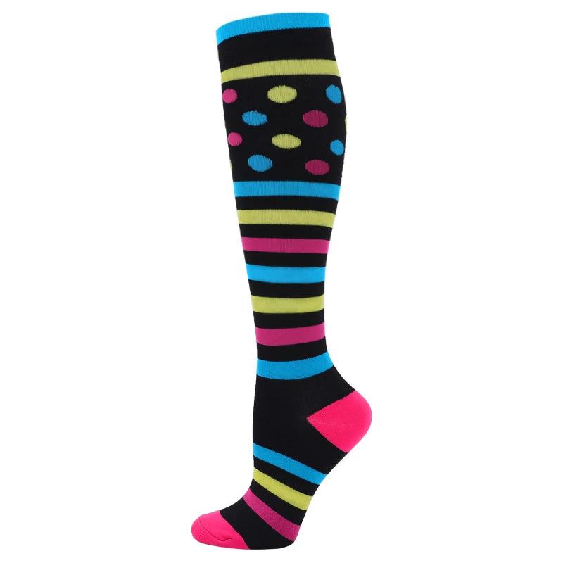 New Compression Socks Men Women Graduated 20-30 Mmhg Fit For Medical Edema Diabetes Varicose Veins, Running Compression Socks