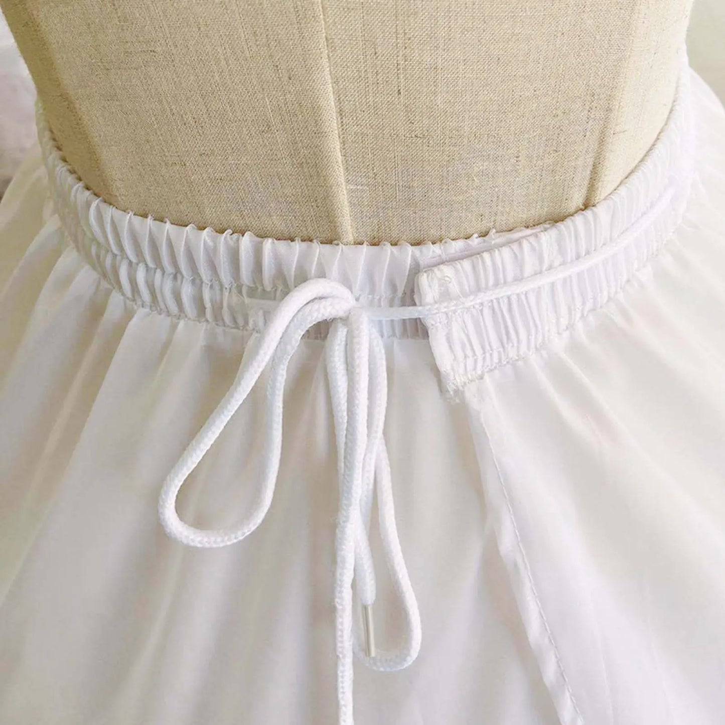 Women 6 Hoop 6 Layered Petticoat White A-line Floor-Length Underskirt for Bridal Wedding Dress Ball Gown